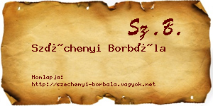 Széchenyi Borbála névjegykártya