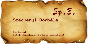 Széchenyi Borbála névjegykártya